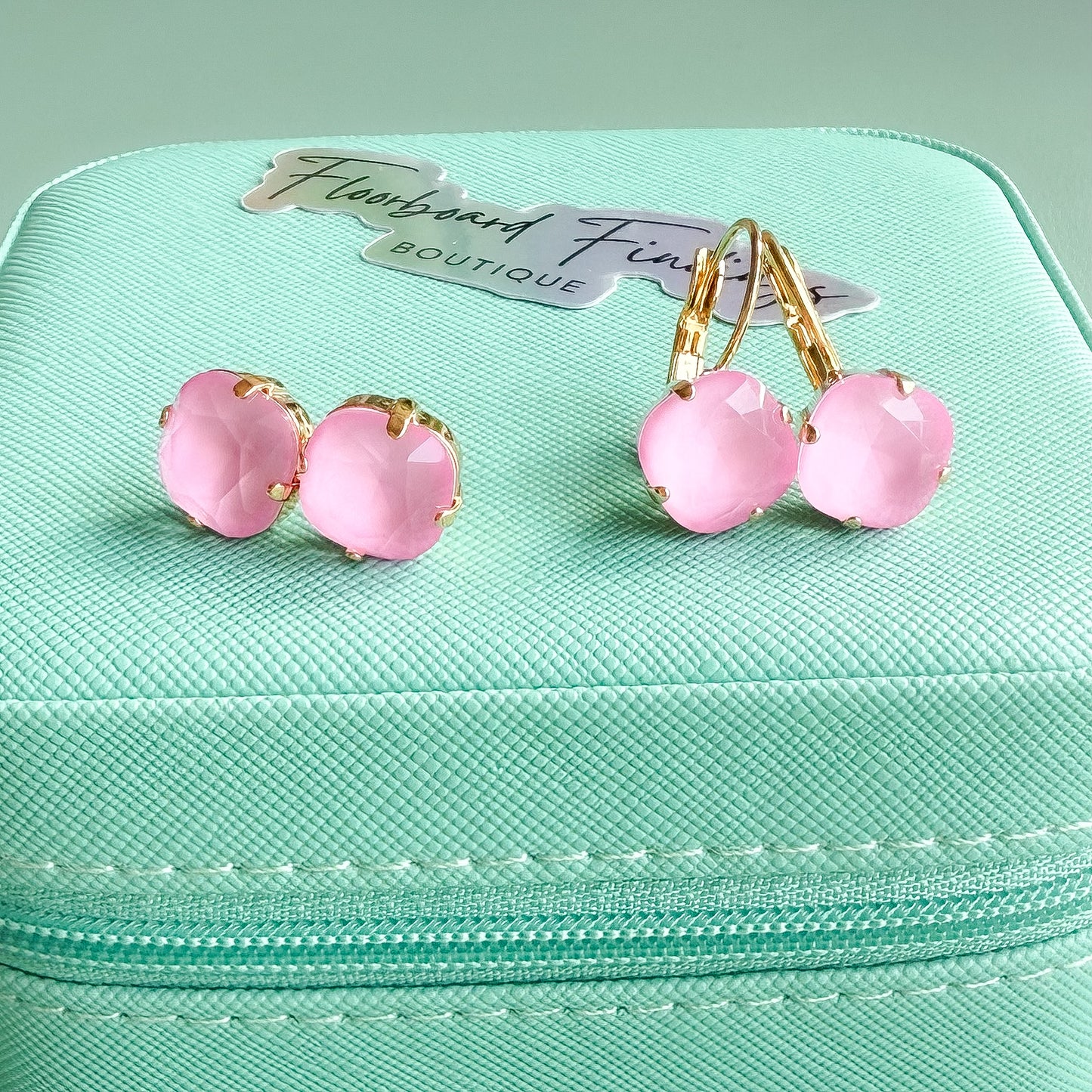 Bubblegum Crystal Earrings