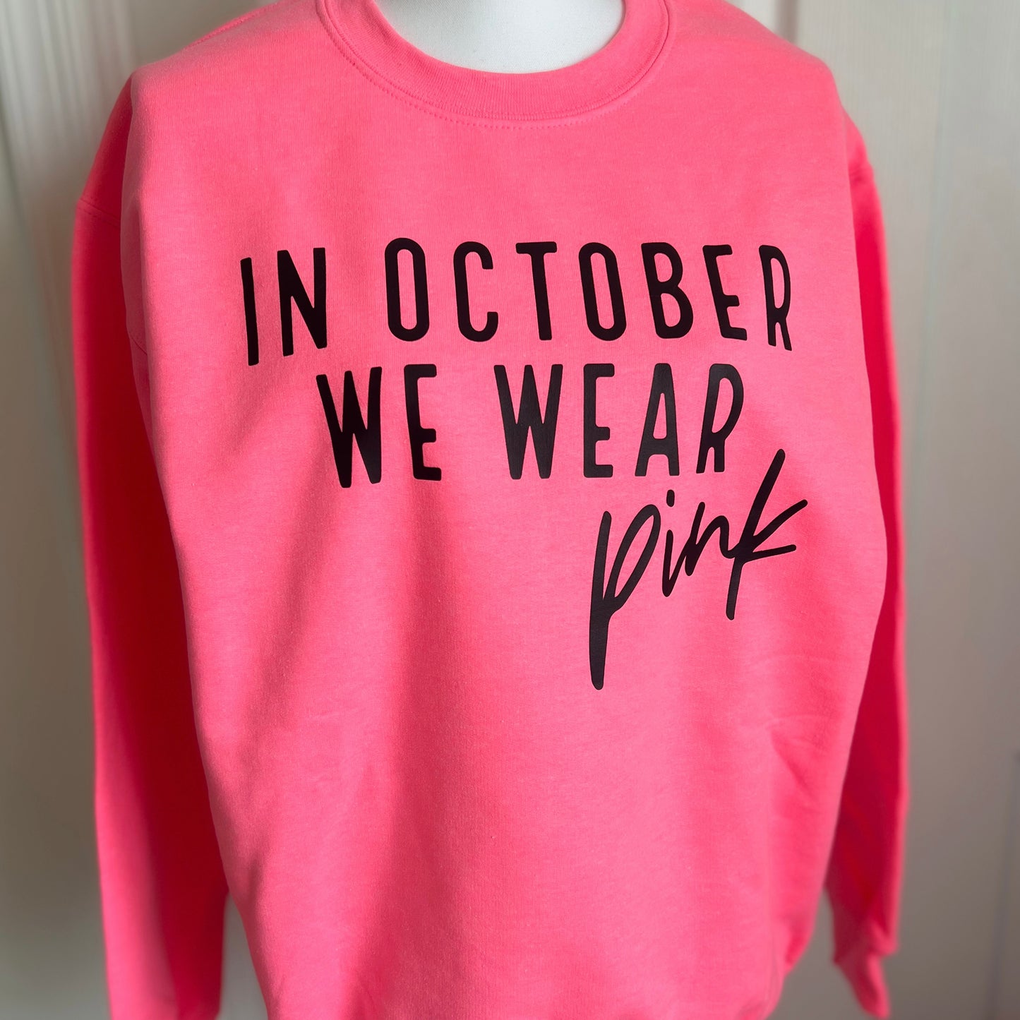 In October We Wear Pink Crewneck