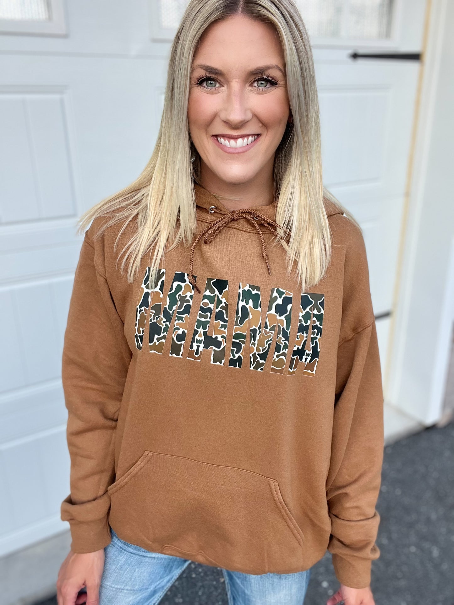 Mama Camo Duck Hoodie or Crew