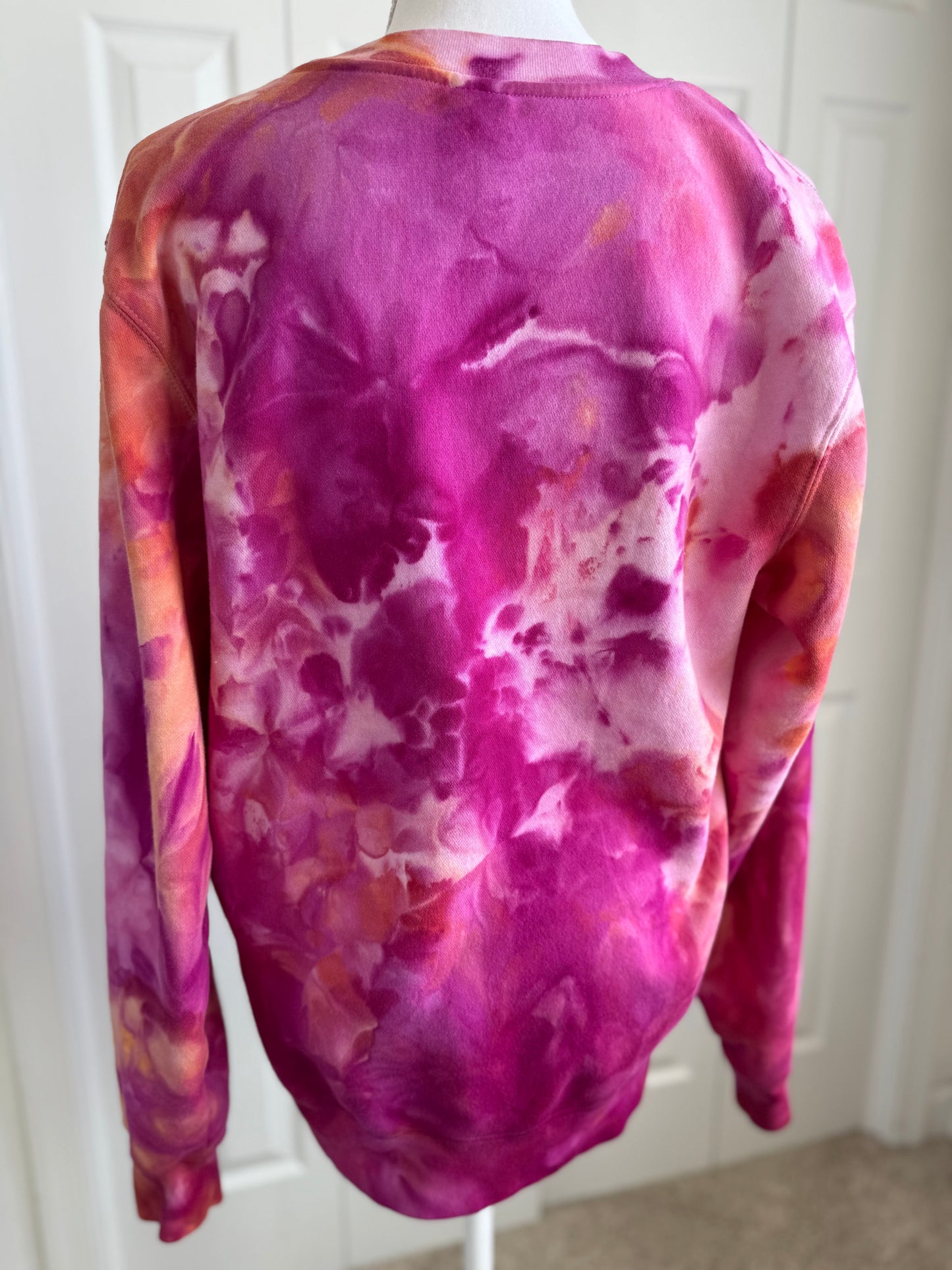 Magenta Sorbet Crewneck Sweatshirt (Oversized fit size Small)