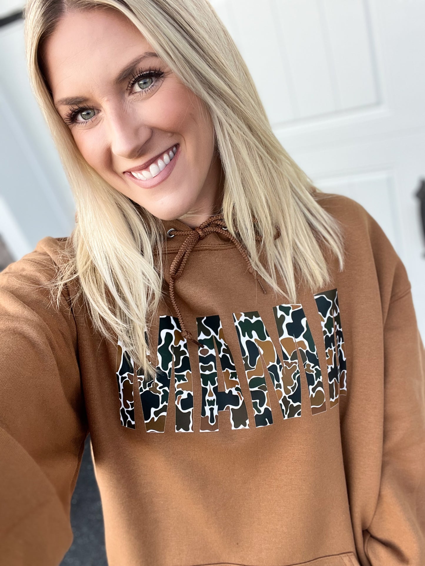 Mama Camo Duck Hoodie or Crew