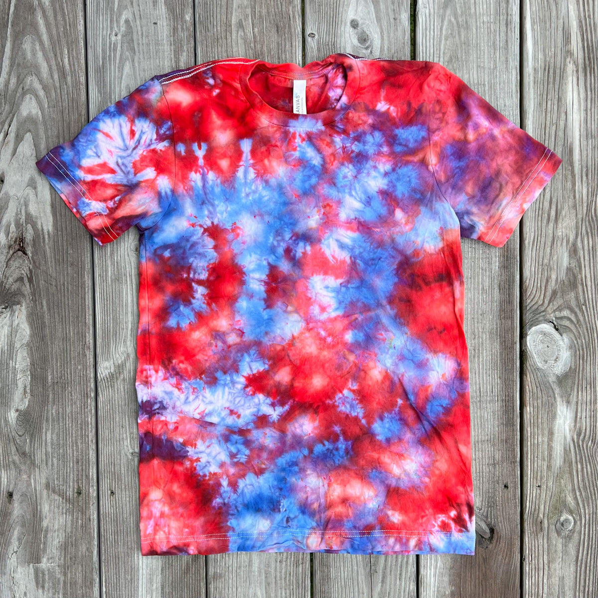 Red & Blue Ice Tie Dye Blank – Floorboard Findings Boutique