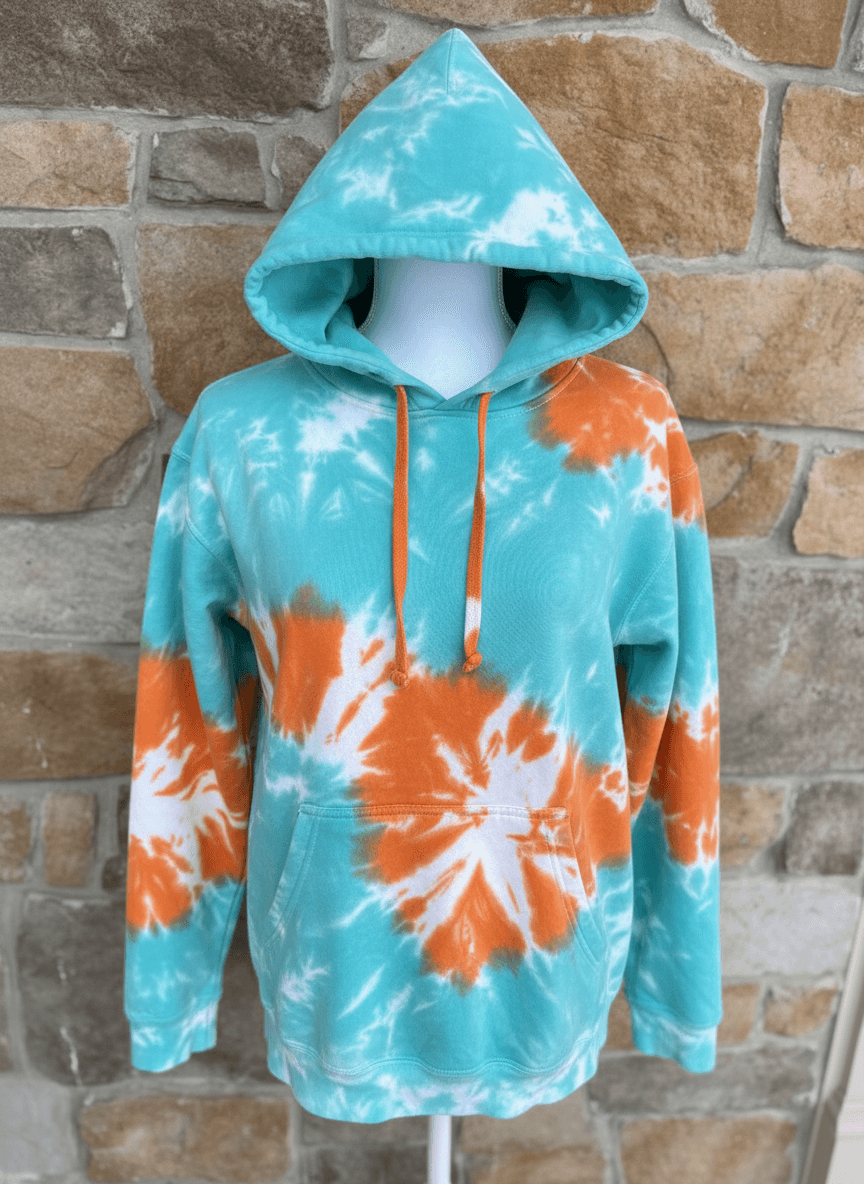 Miami Dolphins ice dye hoodie