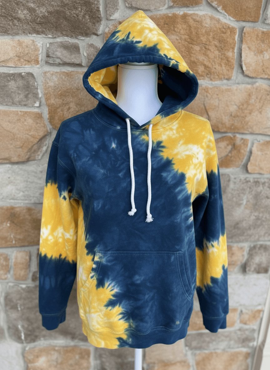 Michigan Wolverines ice dye hoodie