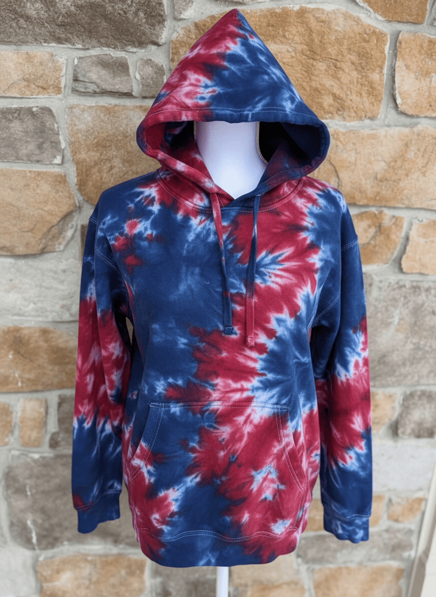New England Patriots ice dye hoodie