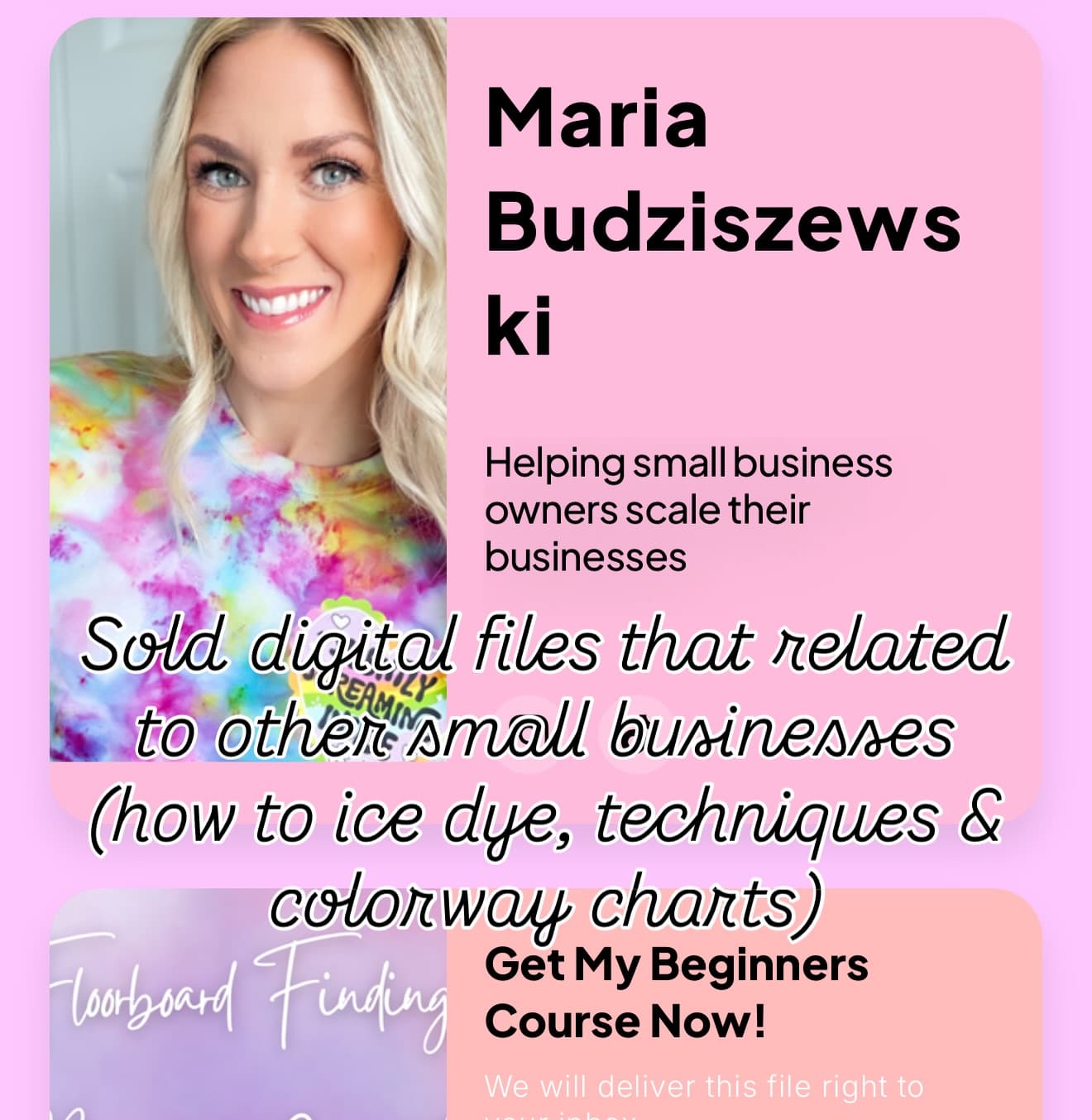 Maria Budziszewski — Owner & Creator at Floorboard Findings