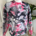 Black & Pink Ice Dye Crewneck — Floorboard Findings Boutique