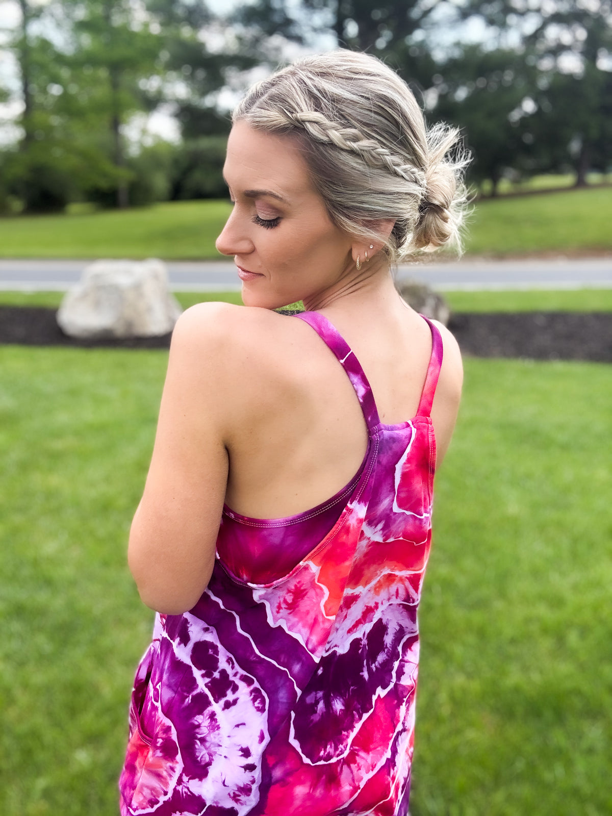 Geode Ice Dyed Romper Dress Size Small (2-4)