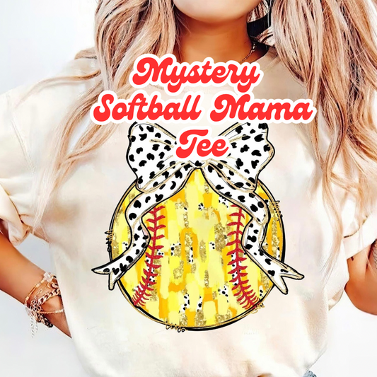 Mystery Softball Mama Tee
