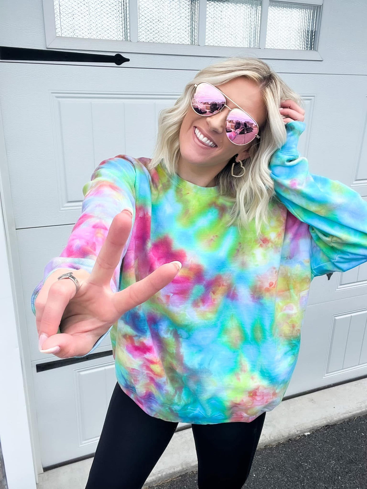 Carnival Ice Dye Tee, Crewneck, or Hoodie