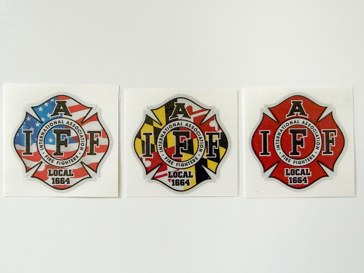 2 Inch Fire Department Helmet Stickers