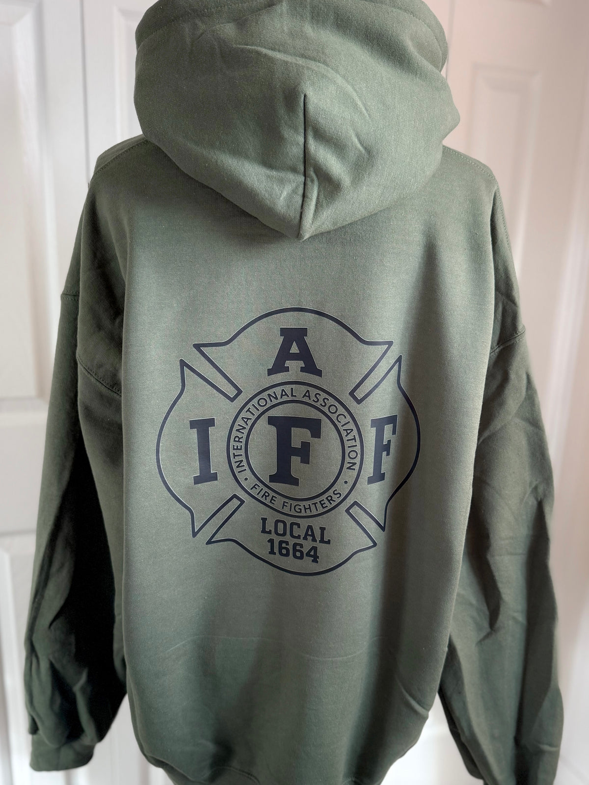Military Green & Black IAFF 1664 Tee — Floorboard Findings Boutique