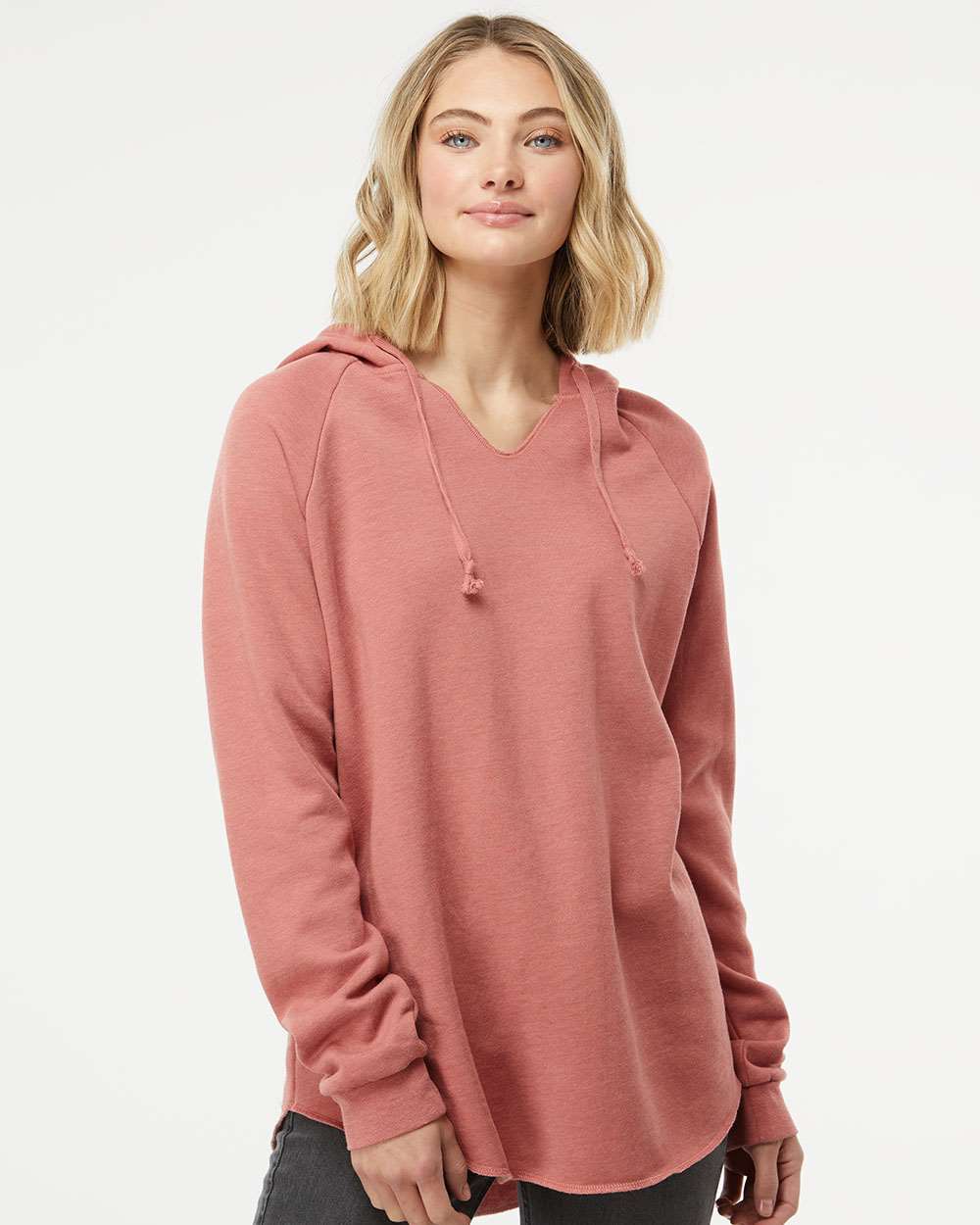 Pine Ridge Logo Wave Wash Vneck Hooded Sweatshirt — Floorboard Findings Boutique