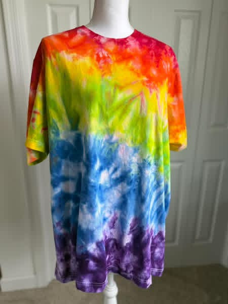 Rainbow Ombre Ice Dye Tee, Crewneck, or Hoodie