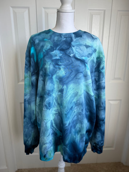 Blue Wave Crewneck (Oversized fit size Large)