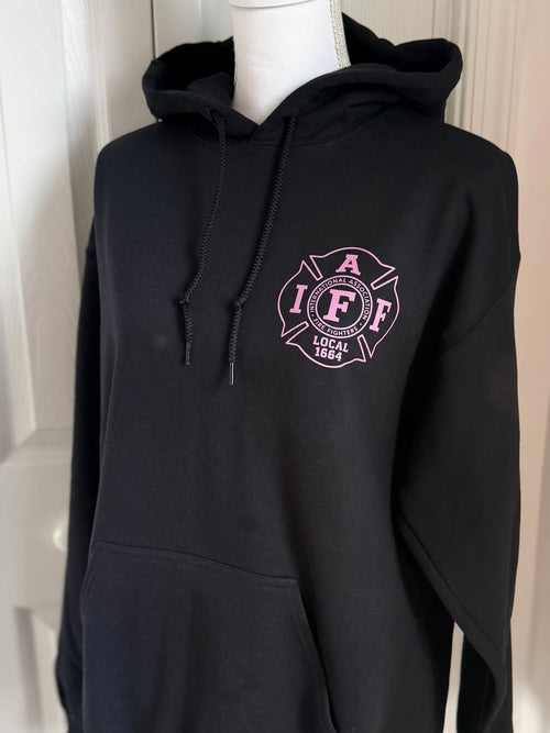 Black & Pink IAFF 1664 Tee — Floorboard Findings Boutique