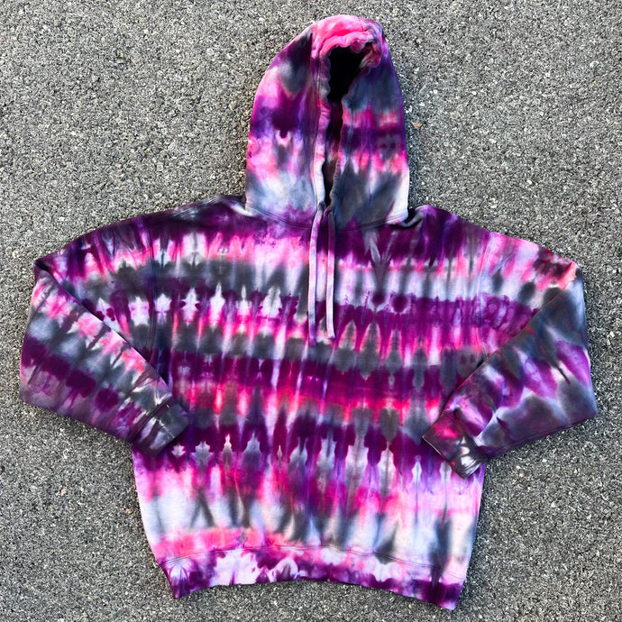 Purple Haze Striped Hoodie Size Large