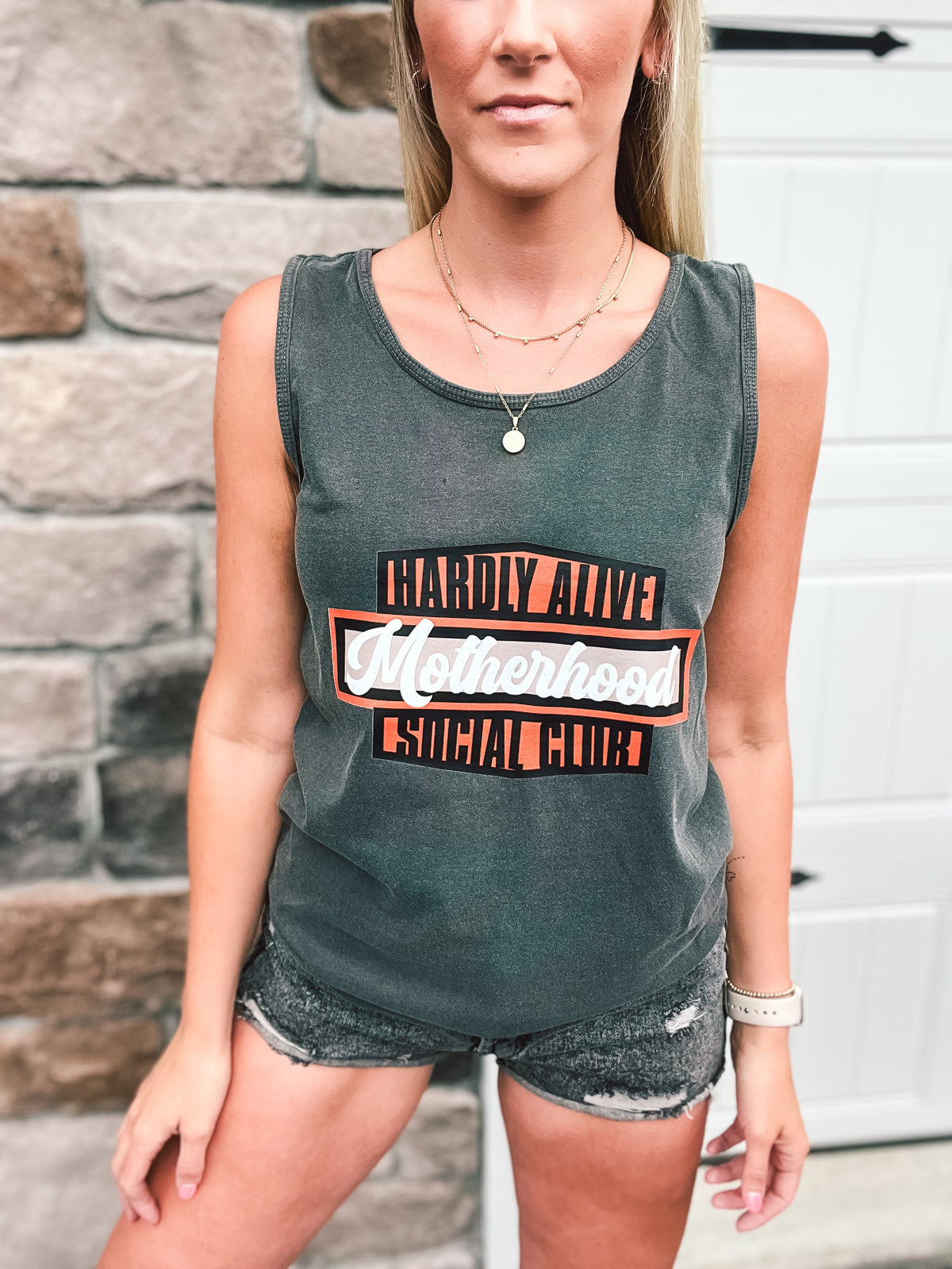 Hardly Alive Motherhood Tank — Floorboard Findings Boutique