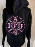 Black & Pink IAFF 1664 Tee — Floorboard Findings Boutique