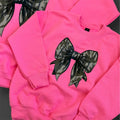 Youth Mini Girly Camo Bow Crewneck — Floorboard Findings Boutique