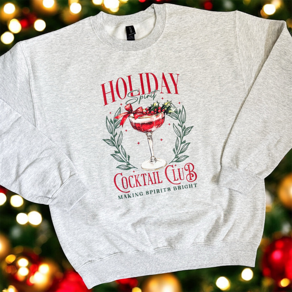 Holiday Cocktail Club Crewneck — Floorboard Findings Boutique