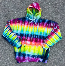 Load image into Gallery viewer, Rainbow Stripe Hoodie Size Large