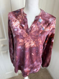 Vneck Ice Dye Knit Top - Size Small — Floorboard Findings Boutique