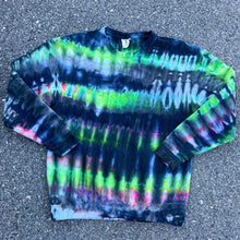 Load image into Gallery viewer, Neon Navy&#39;s Striped Crew size MEDIUM