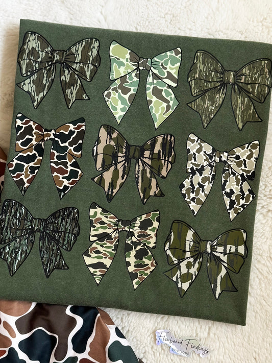 Bow Camo Graphic Tee