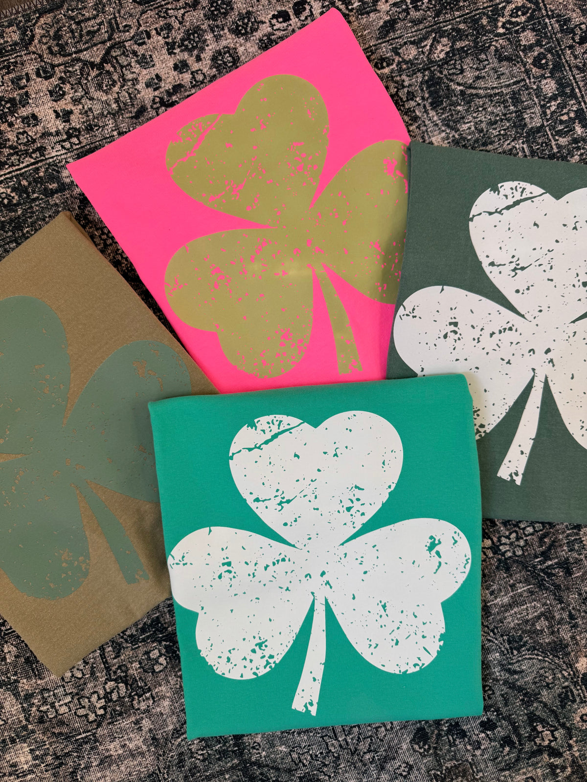 Distressed Shamrock Tee — Floorboard Findings Boutique