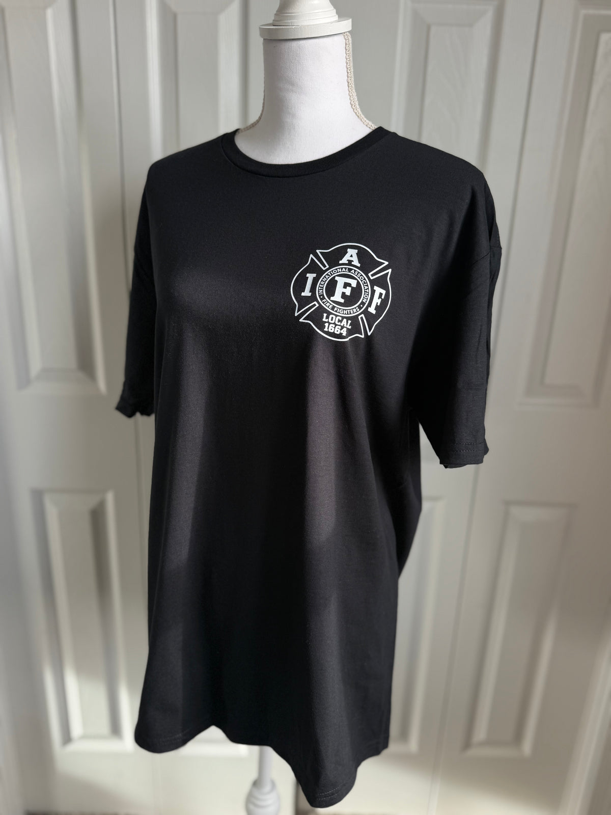 Black & White IAFF 1664 Tee — Floorboard Findings Boutique