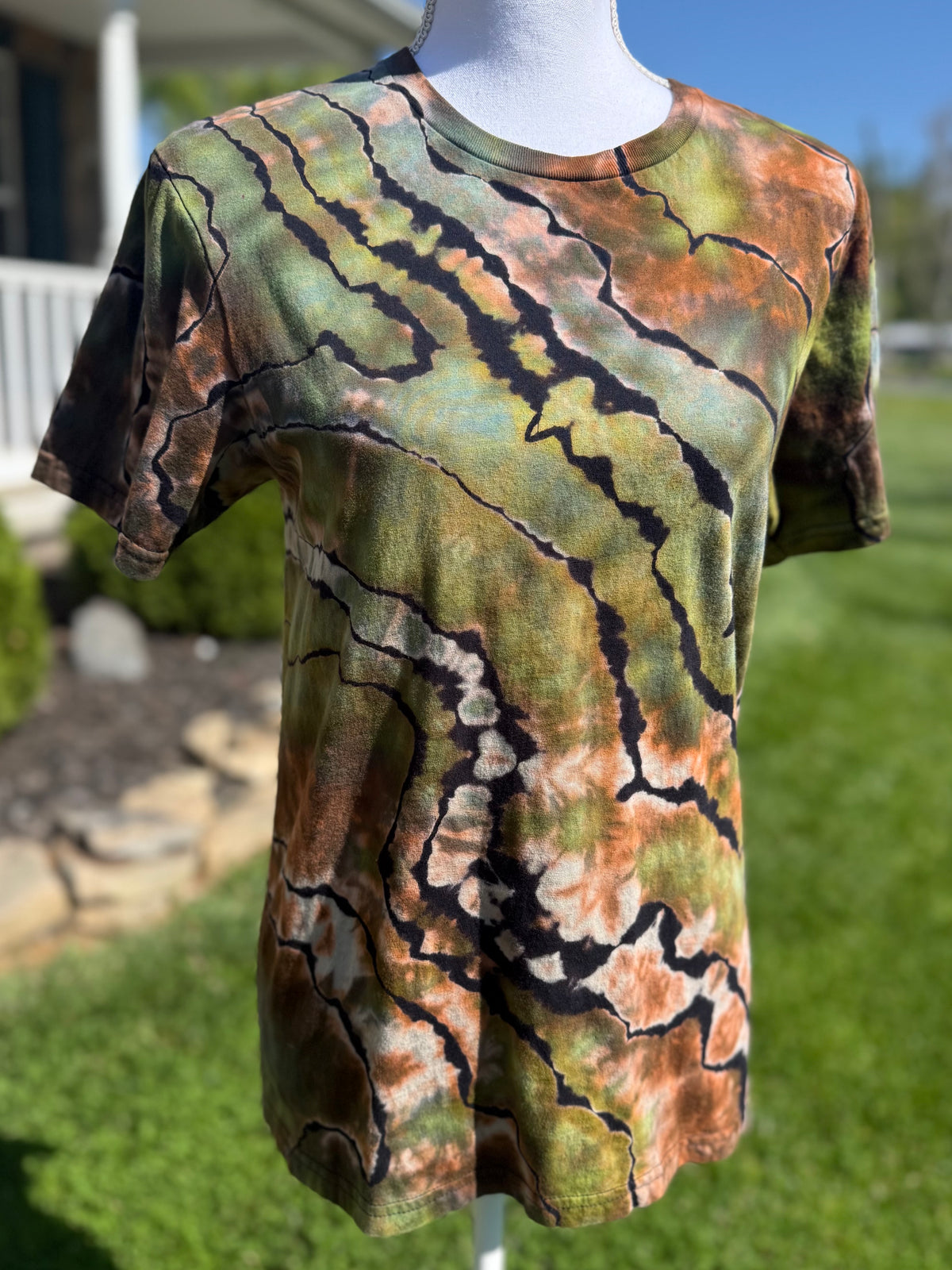 Geode Reverse Dye Ice Dye Tee Size Small