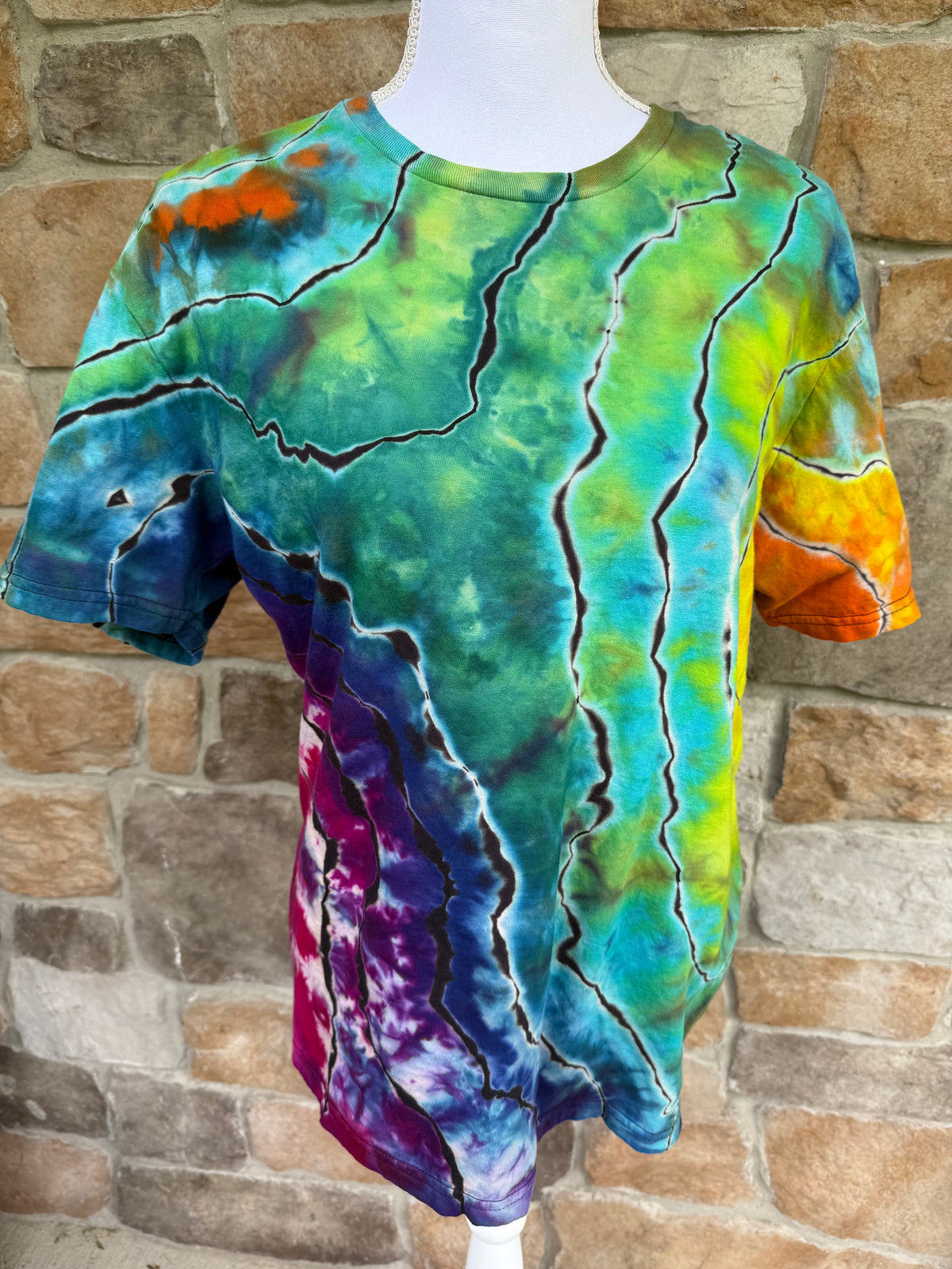Geode Reverse Dye Ice Dye Tee Size Medium