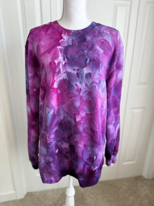 Electric Orchid Crewneck Sweatshirt (Oversized fit size Medium)