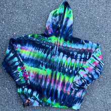 Load image into Gallery viewer, Neon Navy&#39;s Striped Hooded Sweatshirt size 2X