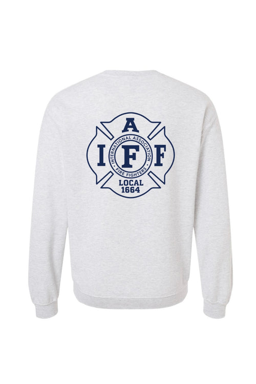 Ash Gray & Navy IAFF 1664 Tee — Floorboard Findings Boutique