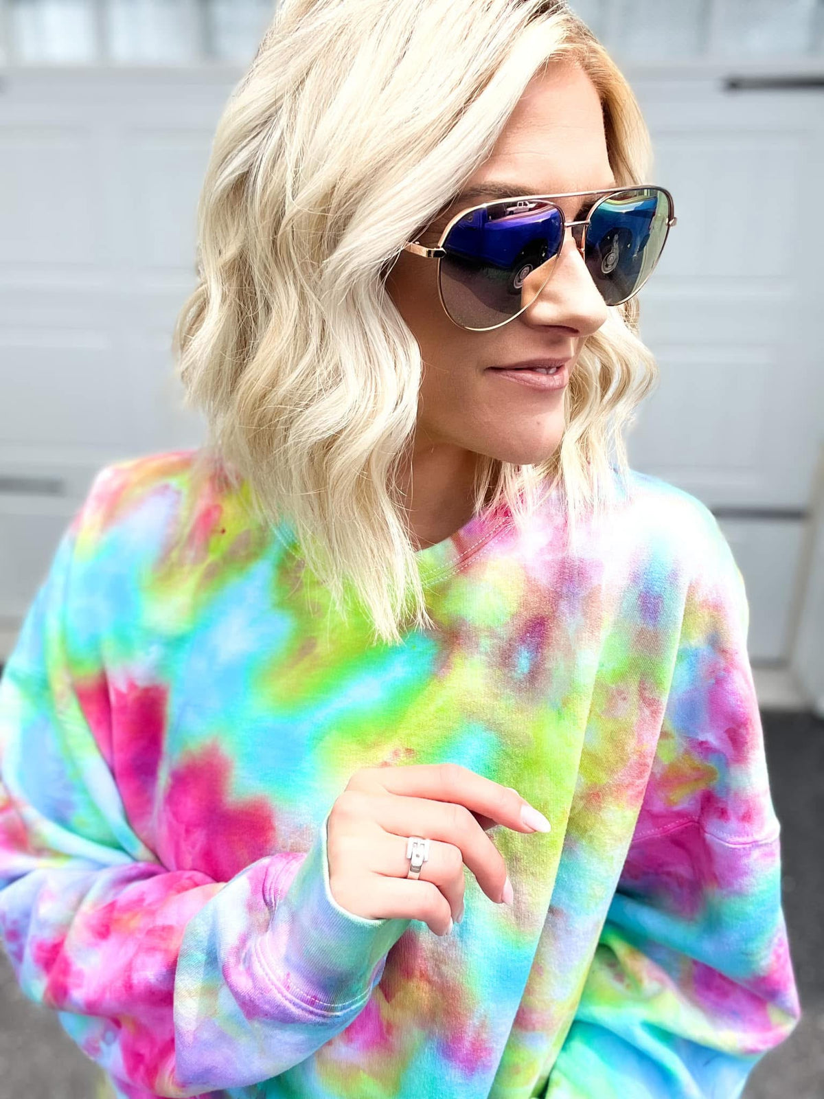 Carnival Ice Dye Tee, Crewneck, or Hoodie