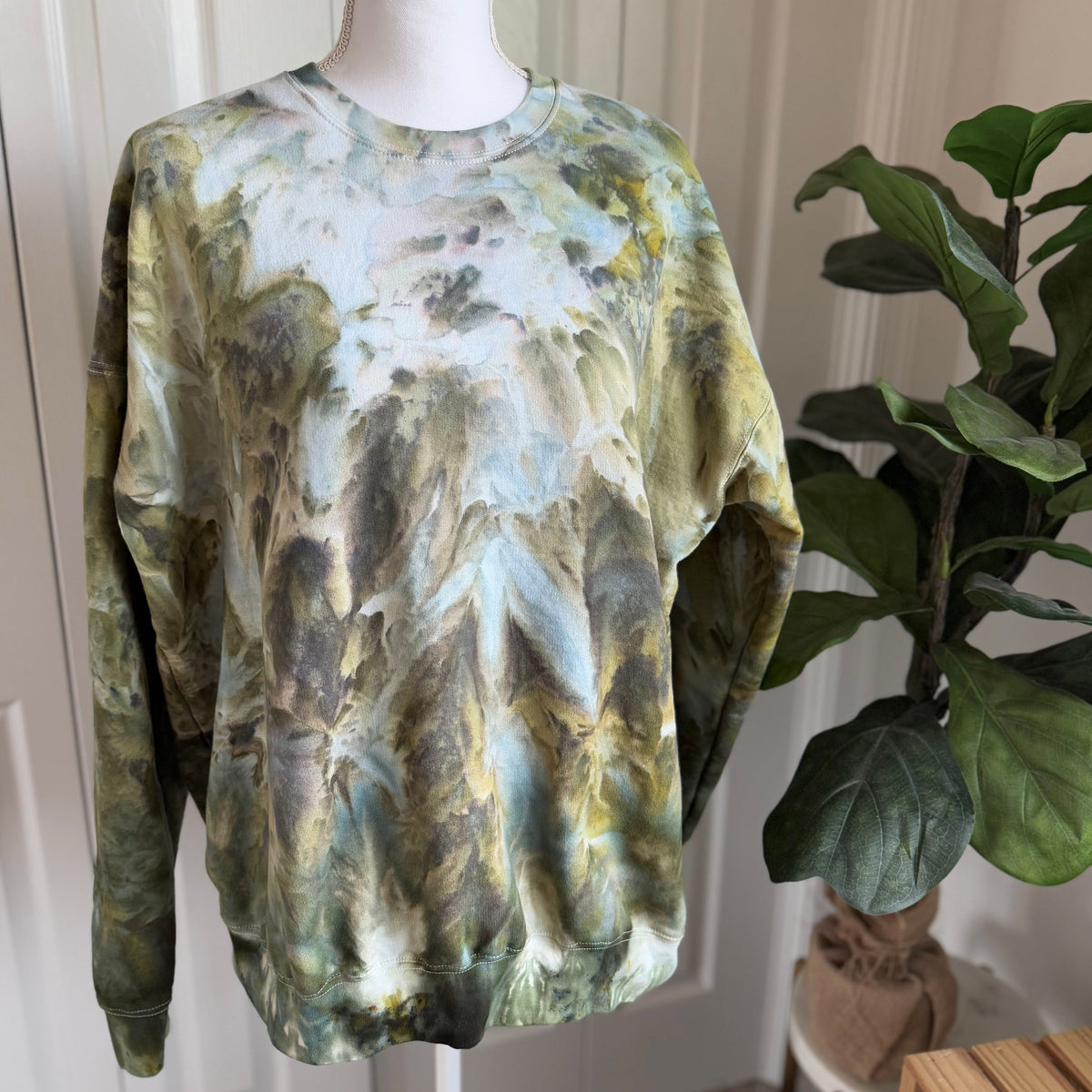Forest Drift Ice Dye Crewneck — Floorboard Findings Boutique
