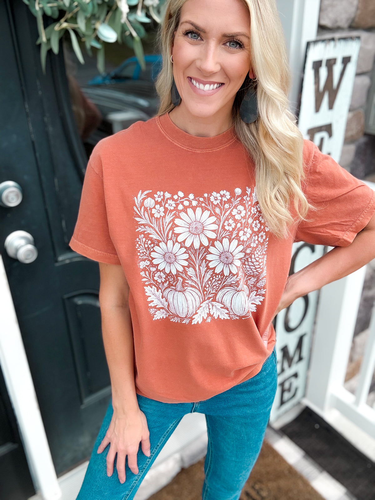Harvest Bloom Tee — Floorboard Findings Boutique