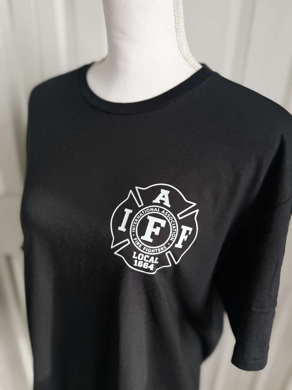 Black & White IAFF 1664 Tee — Floorboard Findings Boutique