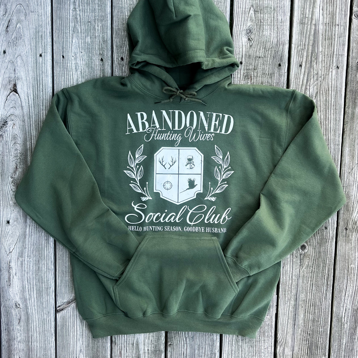 Abandoned Wives Hunting Club Crewneck — Floorboard Findings Boutique