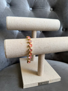 Peachy Keen Crystal Bracelet