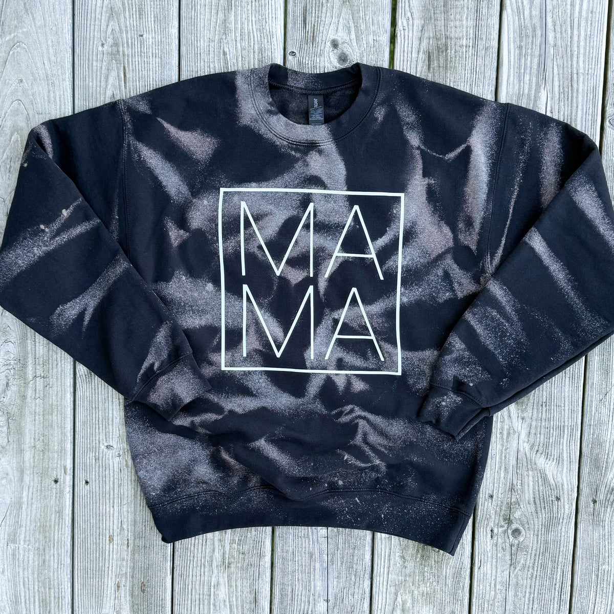 Mama Bleached Crewneck Sweatshirt — Floorboard Findings Boutique