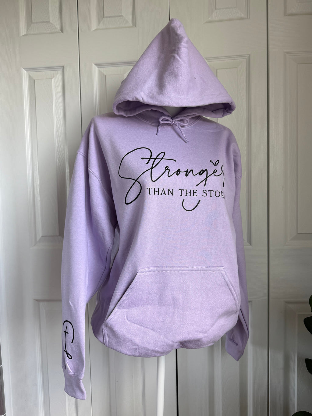 Stronger Than The Storm Hoodies with sleeve print — Floorboard Findings Boutique