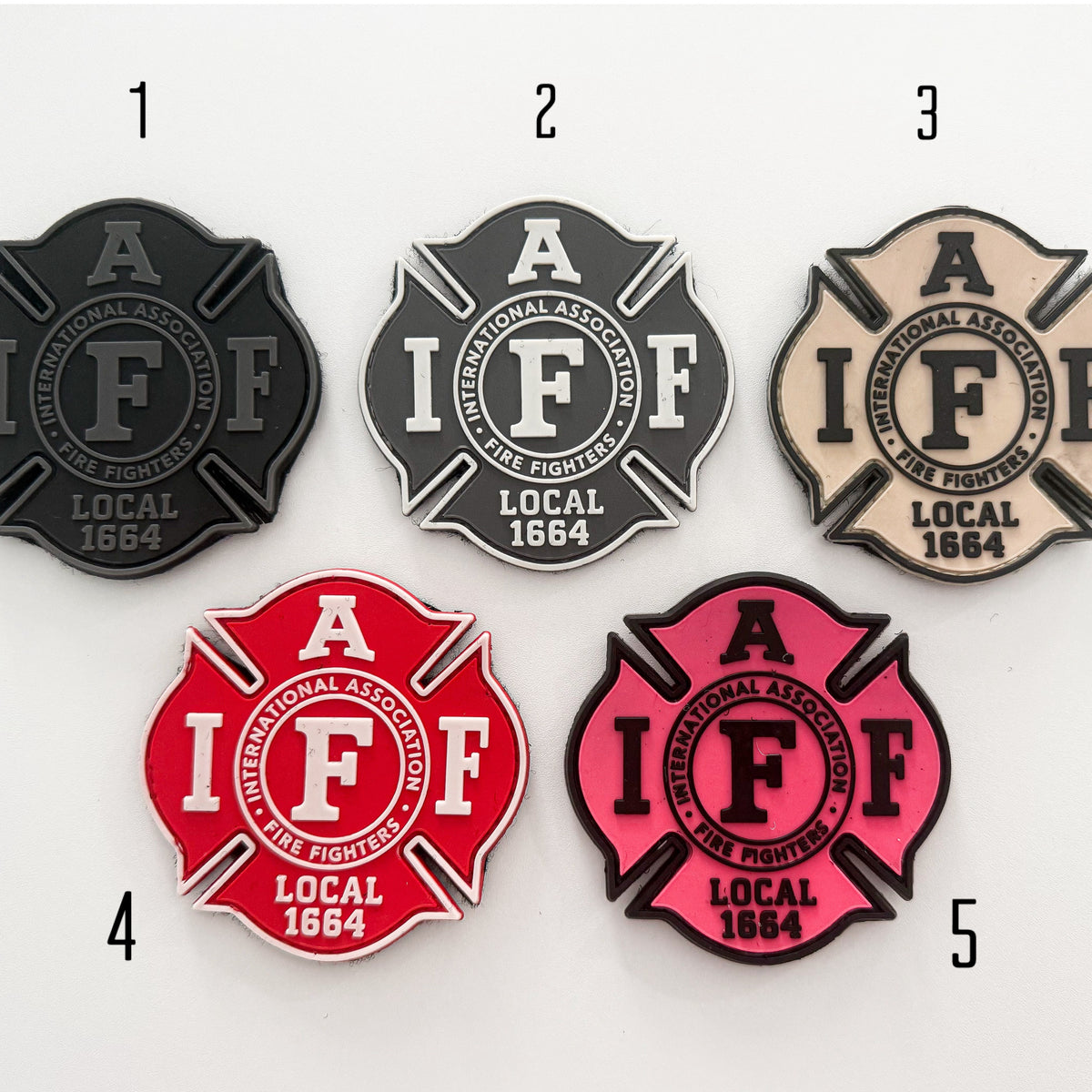 IAFF 1664 PVC Velcro Patches — Floorboard Findings Boutique