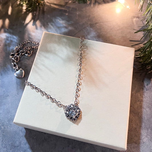 Single Stone Swarovski Necklace