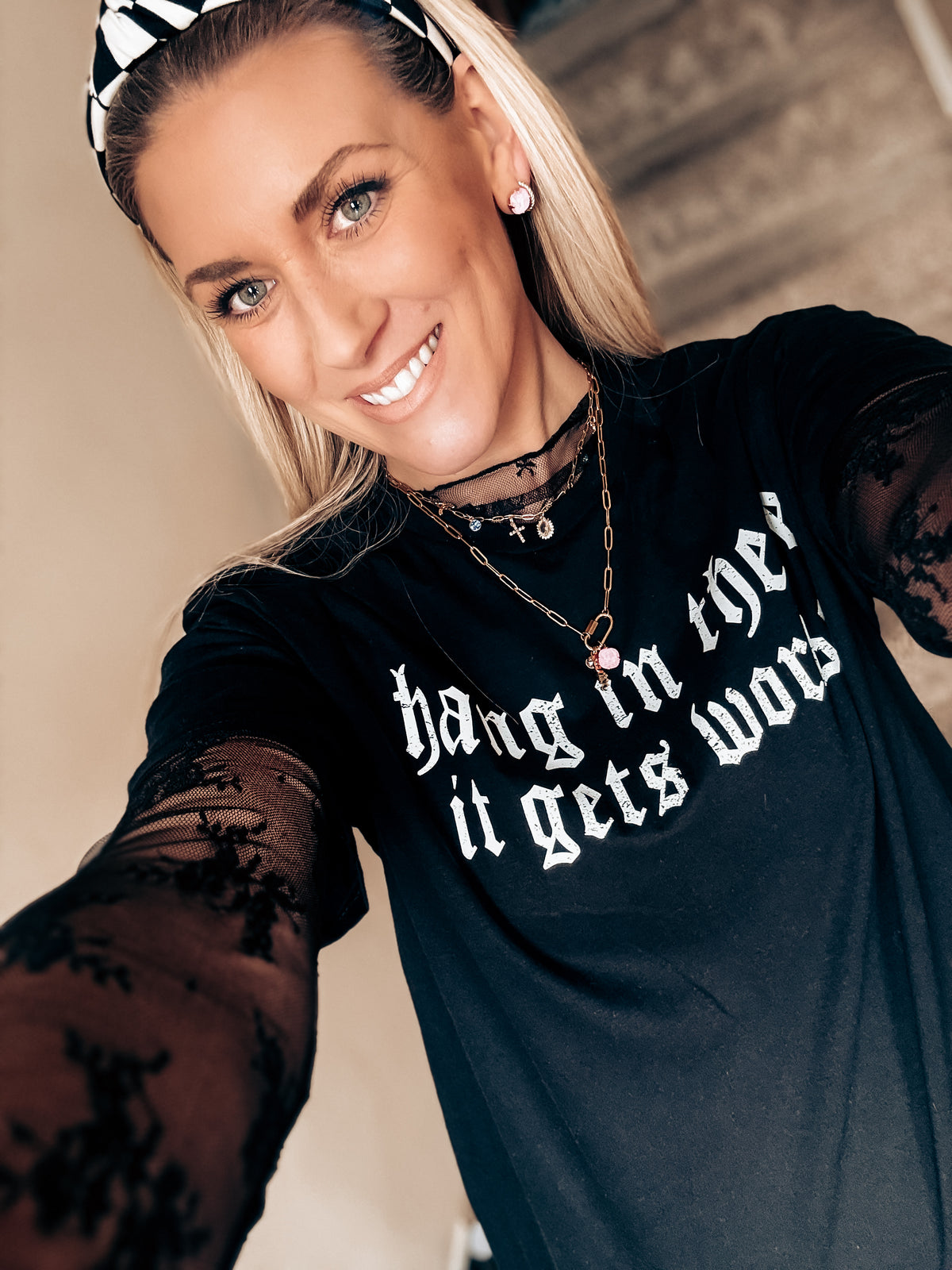Hang In There, It Gets Worse Tee — Floorboard Findings Boutique