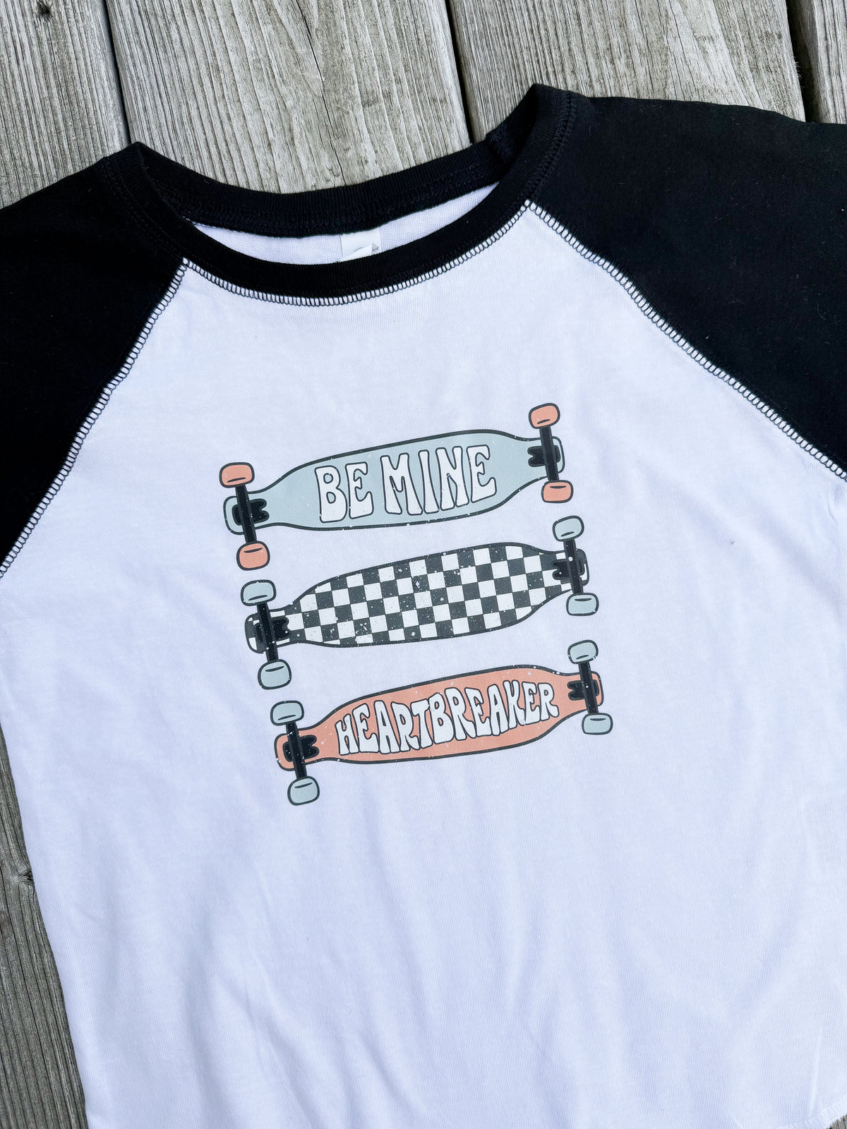 Raglan Be Mine Tee — Floorboard Findings Boutique