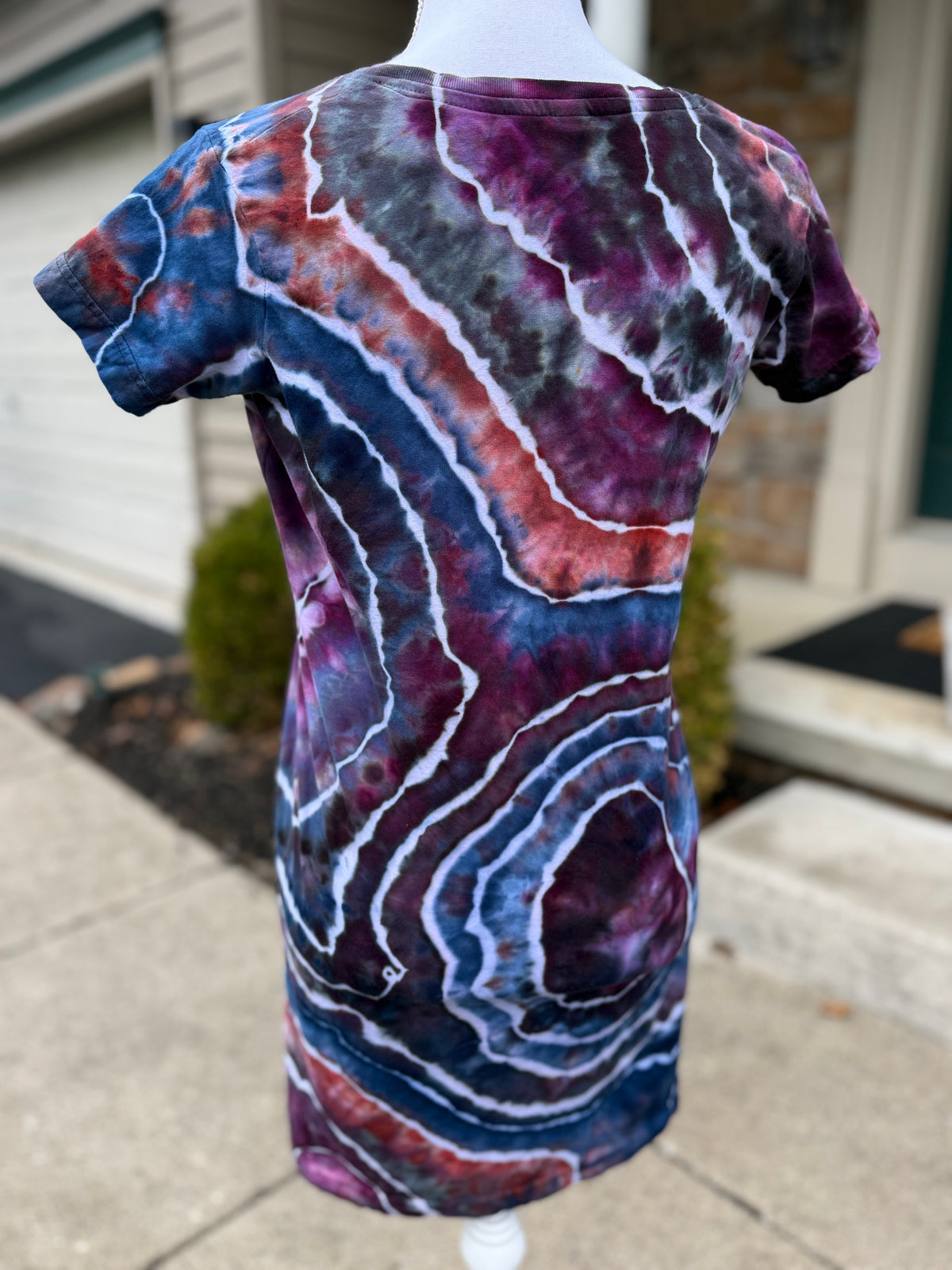 Geode Ice Dye Women’s Fine Jersey V-Neck Coverup Size S/M