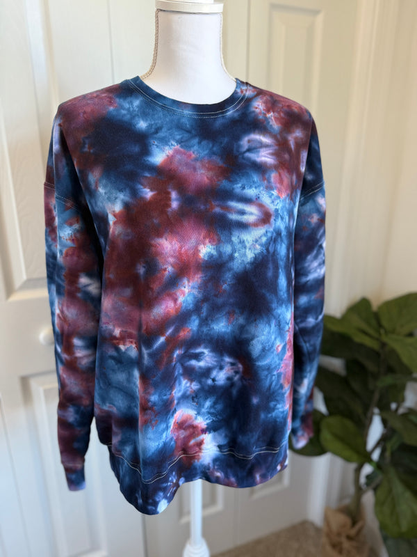 Rose & Navy Ice Dye